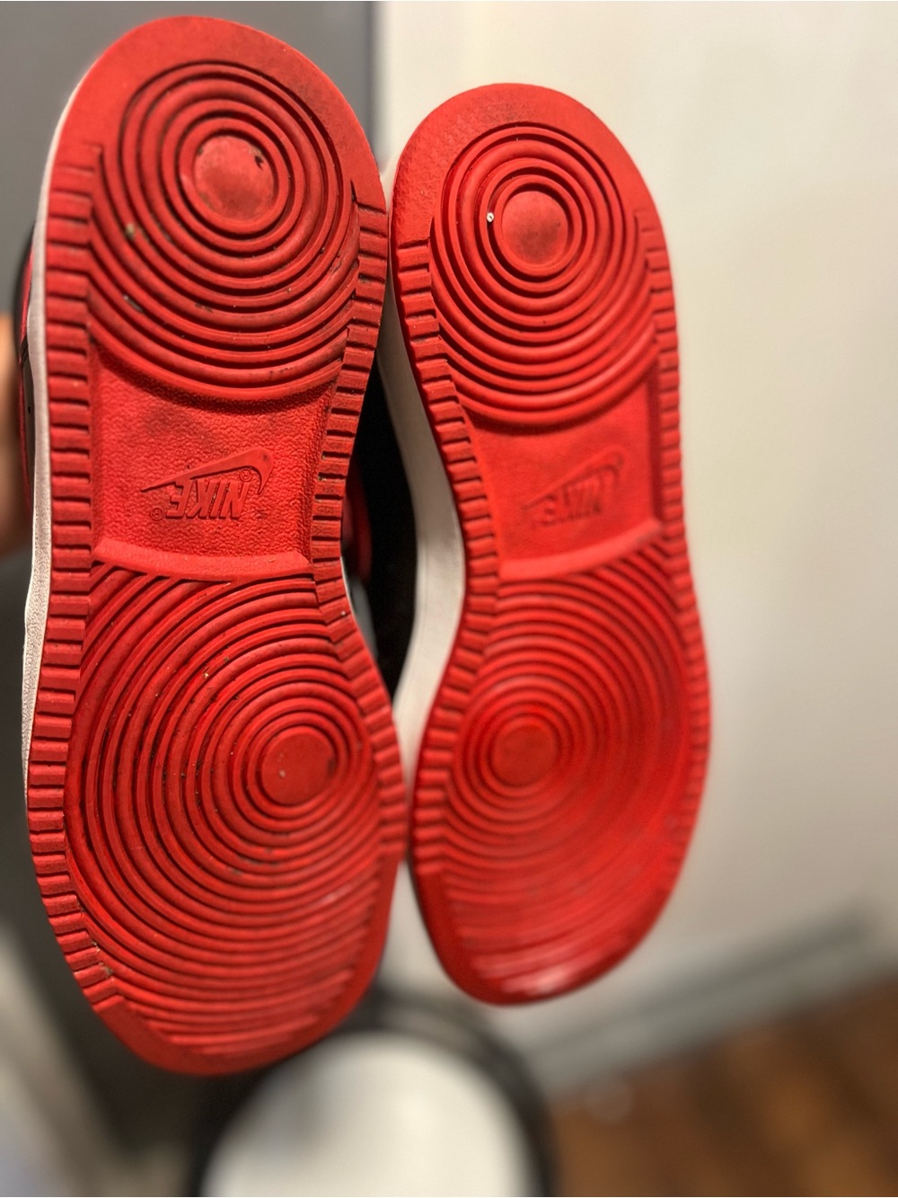 Nike Court Vision Mid Bred Red/Black Men's Size7.5 Women8.5  Sneaker - Picture 10 of 11